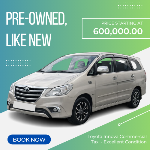 2015 Toyota Innova Commercial Taxi - Excellent Condition