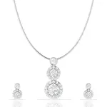 ANAYRA 925 Sterling Silver Fancy Pendant Set for Women | Hallmark Certified Silver Pendant Set
