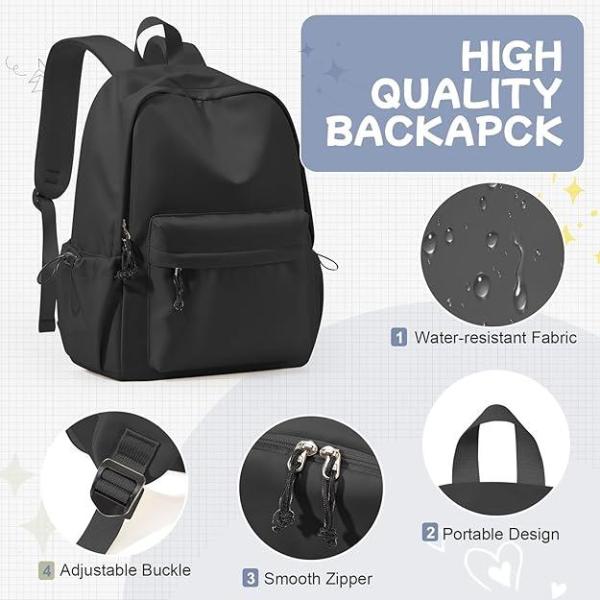 Laptop Backpack, 2 compartments, bottle holder,