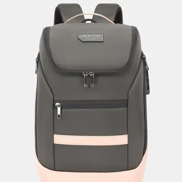 Lavie-Sport Emperor 24L Anti-theft Laptop Backpack For Men & Women - Pink/Grey Colour