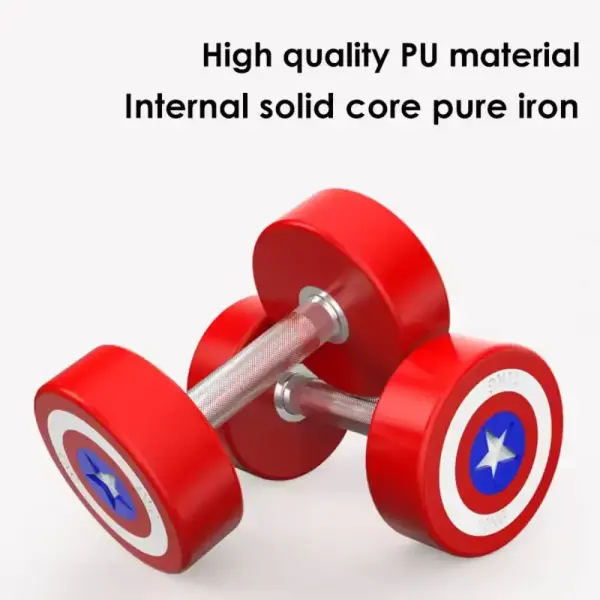LifeFit-Captain America Rubber Bouncer Dumbbells