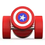 LifeFit-Captain America Rubber Bouncer Dumbbells