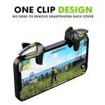 SpinBot-BattleMods NinjaX | Mobile Gaming Triggers | 5X Faster with Capacitive Conduction | for BGMI/Free Fire Max/COD Mobile - (Black)