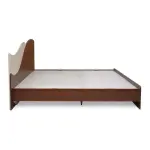 Nilkamal-Wave Calipso Queen Bed Without Storage (Classic Plank Walnut)