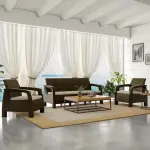 Nilkamal-Goa Sofa Set with Cushion (3+1+1 Seater)