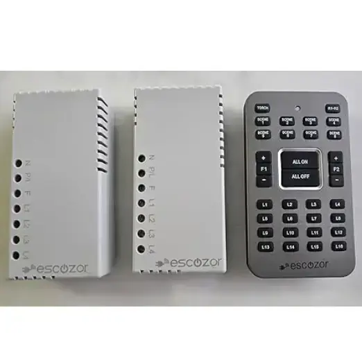 Escozor- Smart Remote Control System for 8 Lights and 2 Fan with Speed Regulation with 8 Scene Control