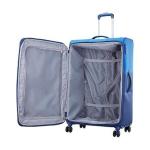 Skybags-Sigma Polyester Spinner 8W Soft Shell Trolley 59+71 Blue Soft Luggage- Luggage Set