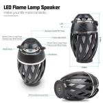 Outdoor Portable Bluetooth Speakers, HD Stereo Audio and Enhanced Bass