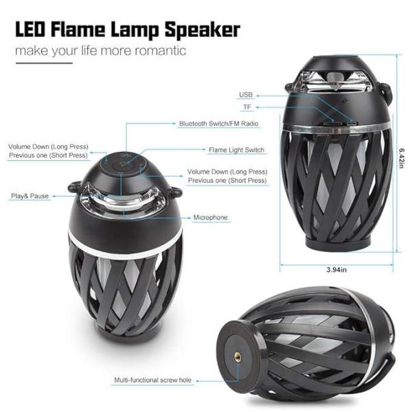 Outdoor Portable Bluetooth Speakers, HD Stereo Audio and Enhanced Bass