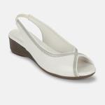 Women's Open Toe Block Heel Metallic Fashion Sandals