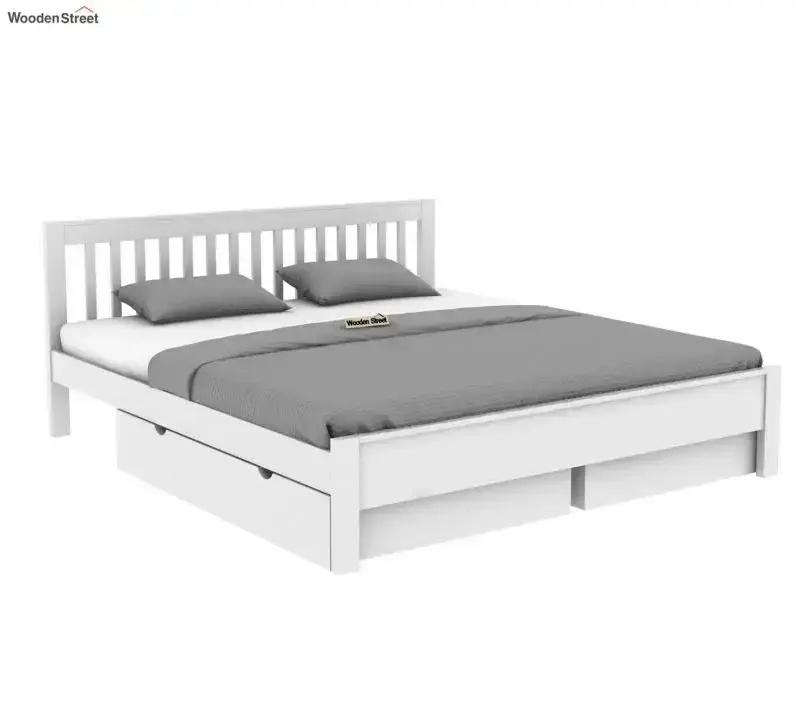 WoodenStreet-Venice Mango Wood Bed with Drawer Storage