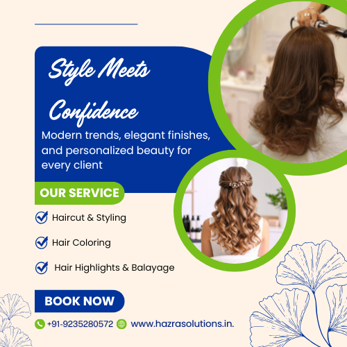 Professional Hair Styling & Grooming Services at Home